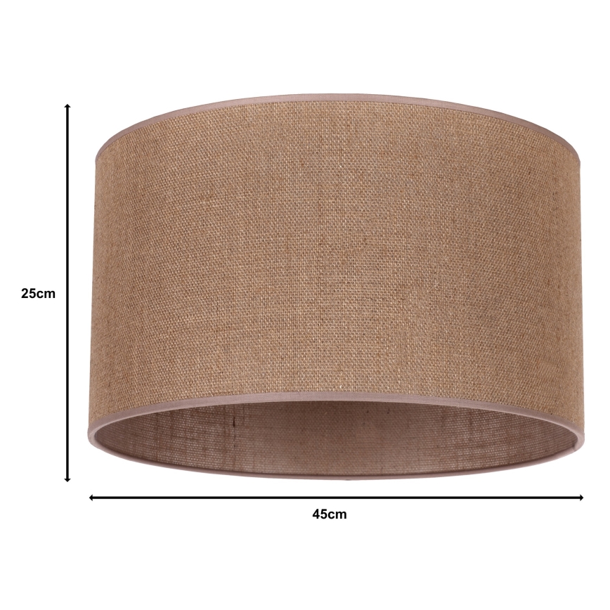 Duolla - Abajur universal ROLLER E27 diâmetro 50 cm castanho