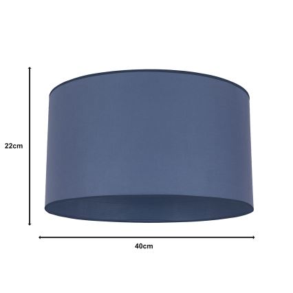 Duolla - Abajur universal ROLLER E27 diâmetro 40 cm azul