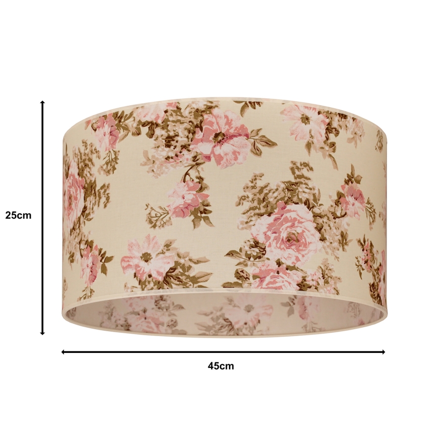 Duolla - Abajur universal ROLLER E27 diâmetro 45 cm rosa