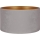 Duolla - Abajur universal VELVET E27 diâmetro 35 cm cinza/dourado