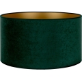Duolla - Abajur universal VELVET E27 diâmetro 35 cm verde/dourado