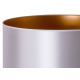 Duolla - Candeeiro de chão CANNES 1xE27/15W/230V 45 cm prateado/cobre/branco