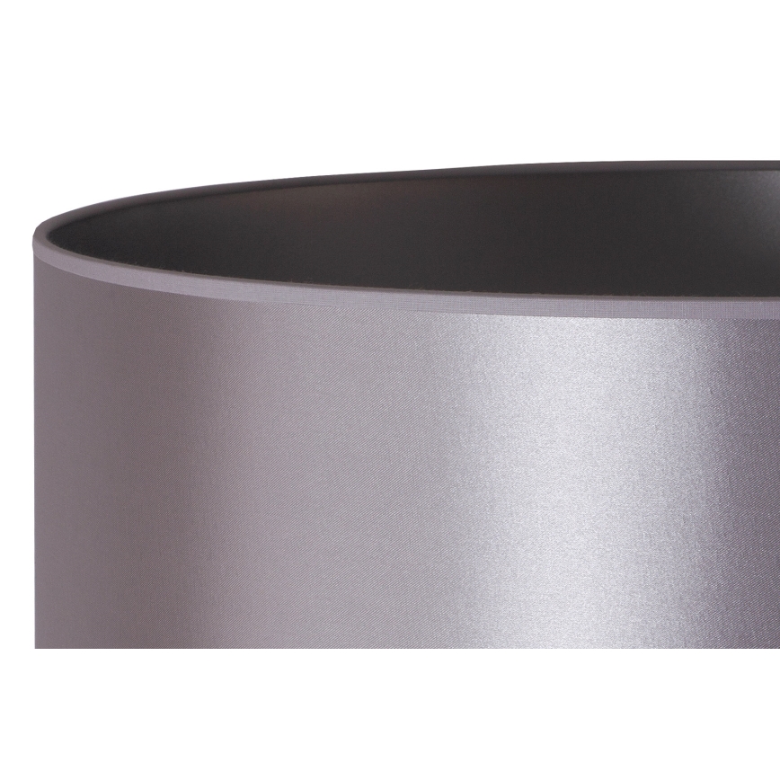 Duolla - Candeeiro de chão CANNES 1xE27/15W/230V diâmetro 45 cm prateado/preto