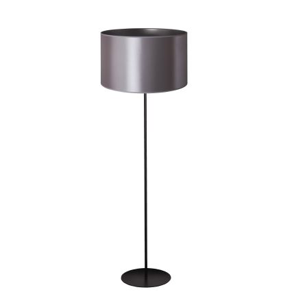 Duolla - Candeeiro de chão CANNES 1xE27/15W/230V diâmetro 45 cm prateado/preto