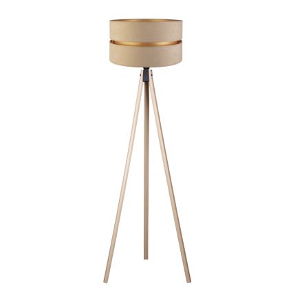 Duolla - Candeeiro de chão DUO 1xE27/60W/230V diâmetro 44 cm bege