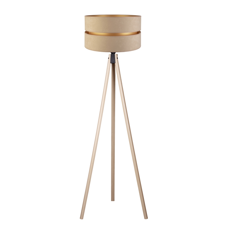 Duolla - Candeeiro de chão DUO 1xE27/60W/230V diâmetro 44 cm bege