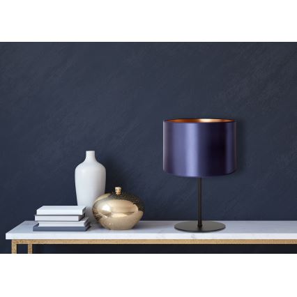 Duolla - Candeeiro de mesa CANNES 1xE14/15W/230V diâmetro 20 cm azul/cobre/preto