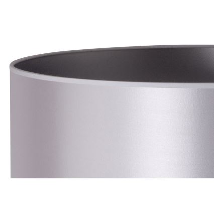 Duolla - Candeeiro de mesa CANNES 1xE14/15W/230V diâmetro 20 cm prateado/branco