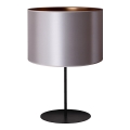 Duolla - Candeeiro de mesa CANNES 1xE14/15W/230V diâmetro 20 cm prateado/cobre/preto
