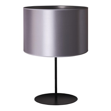 Duolla - Candeeiro de mesa CANNES 1xE14/15W/230V diâmetro 20 cm prateado/preto