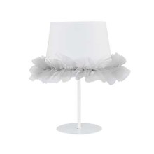 Duolla - Candeeiro de mesa de criança BALLET 1xE14/40W/230V branco/cinzento
