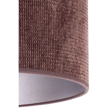 Duolla - Candeeiro de mesa LYON 1xE27/15W/230V diâmetro 30 cm castanho