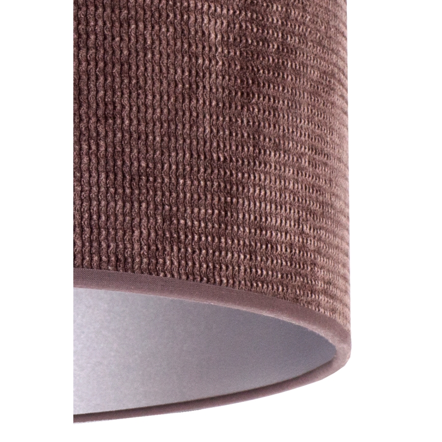 Duolla - Candeeiro de mesa LYON 1xE27/15W/230V diâmetro 30 cm castanho