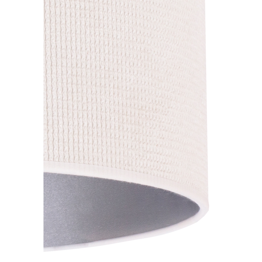 Duolla - Candeeiro de mesa LYON 1xE27/15W/230V diâmetro 30 cm creme