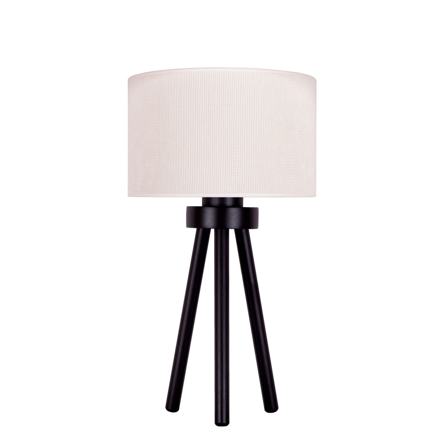 Duolla - Candeeiro de mesa LYON 1xE27/15W/230V diâmetro 30 cm creme