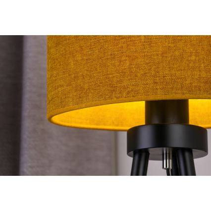 Duolla - Candeeiro de mesa OVAL 1xE27/15W/230V diâmetro 30 cm castanho