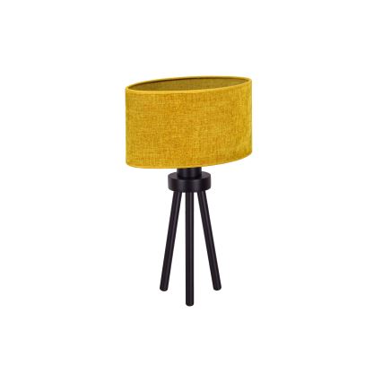 Duolla - Candeeiro de mesa OVAL 1xE27/15W/230V diâmetro 30 cm castanho