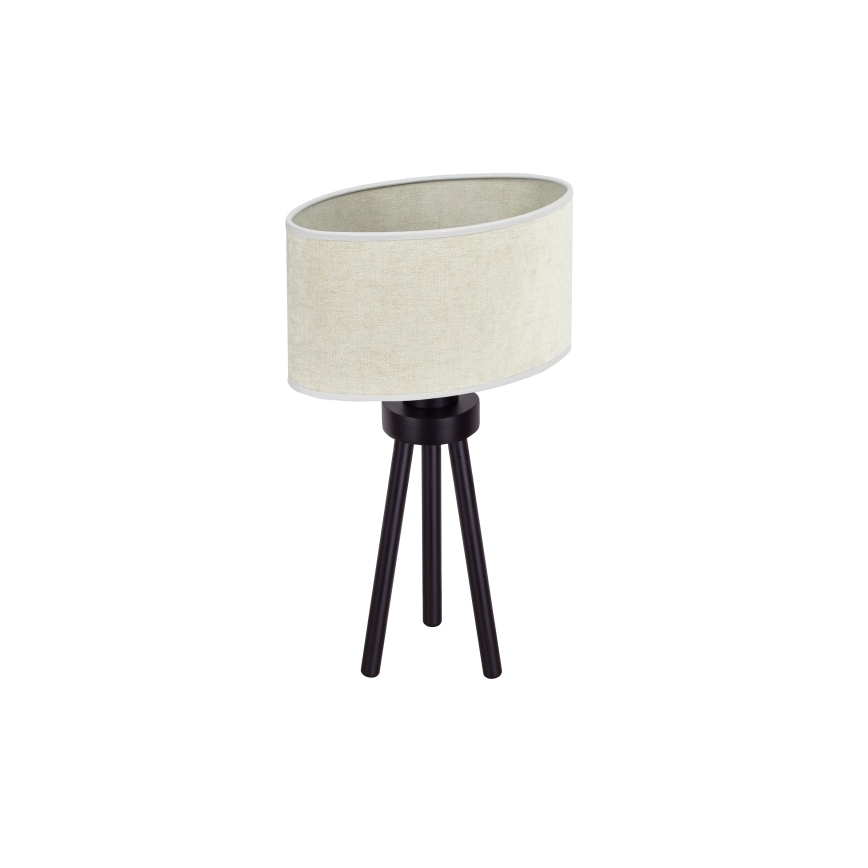 Duolla - Candeeiro de mesa OVAL 1xE27/15W/230V diâmetro 30 cm cinzento