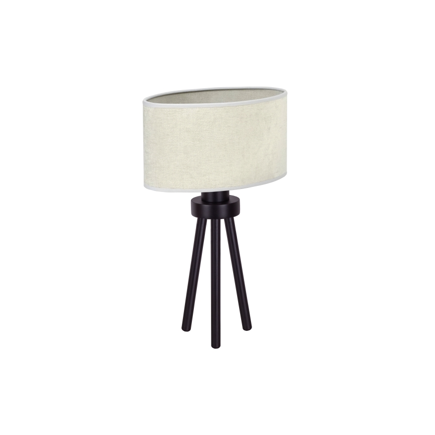 Duolla - Candeeiro de mesa OVAL 1xE27/15W/230V diâmetro 30 cm cinzento