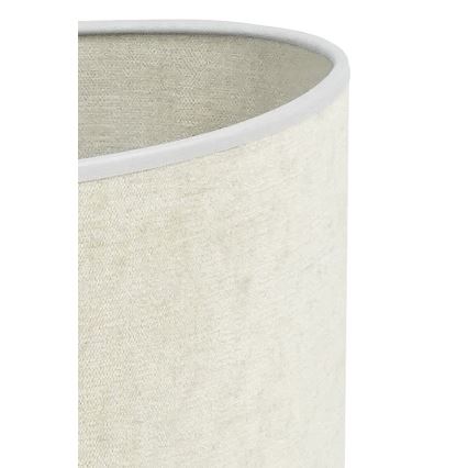 Duolla - Candeeiro de mesa OVAL 1xE27/15W/230V diâmetro 30 cm cinzento