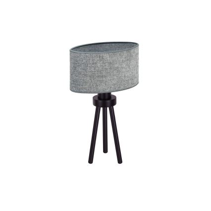 Duolla - Candeeiro de mesa OVAL 1xE27/15W/230V diâmetro 30 cm cinzento