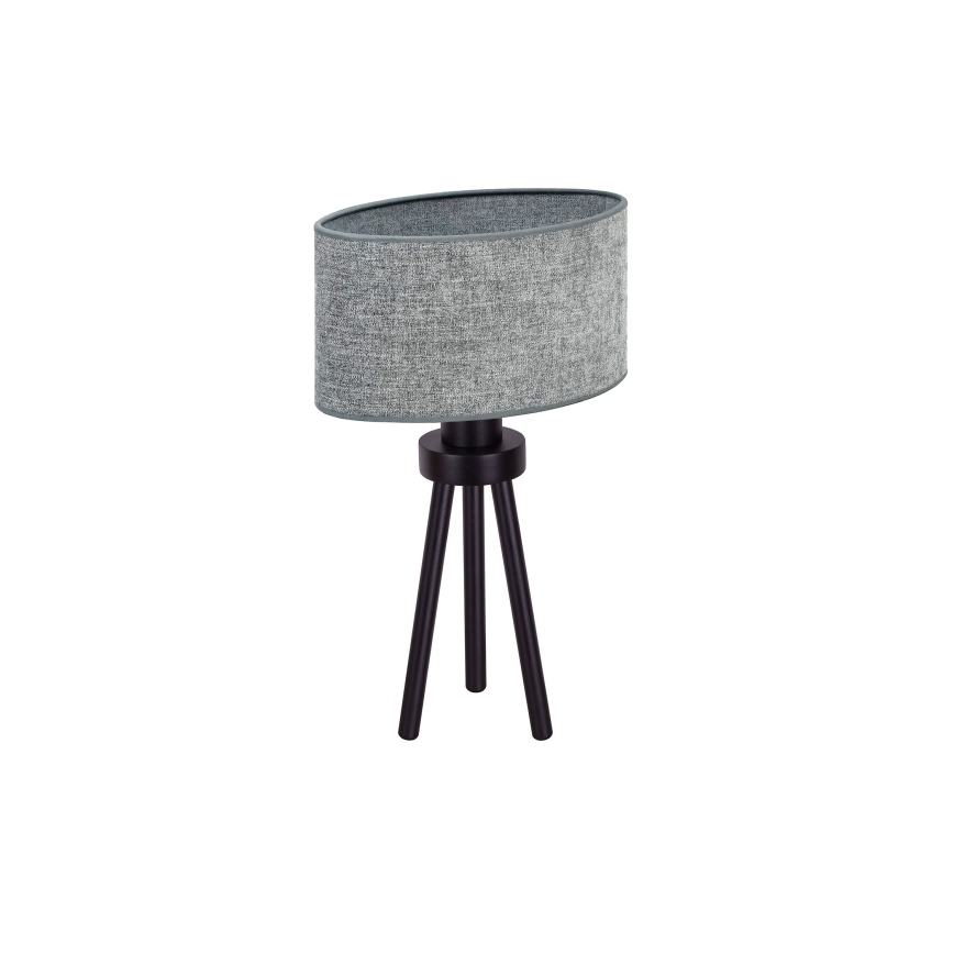 Duolla - Candeeiro de mesa OVAL 1xE27/15W/230V diâmetro 30 cm cinzento