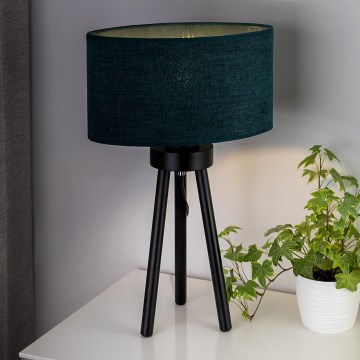 Duolla - Candeeiro de mesa OVAL 1xE27/15W/230V diâmetro 30 cm verde