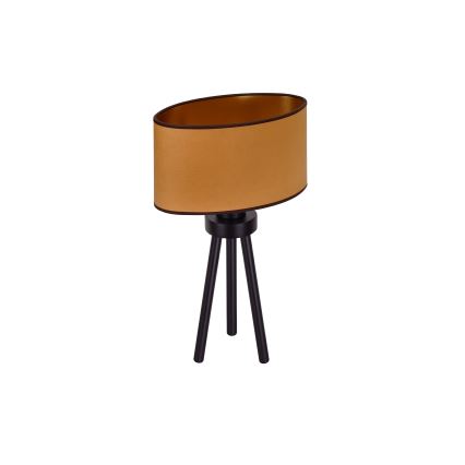 Duolla - Candeeiro de mesa OVAL VEGAN 1xE27/15W/230V diâmetro 30 cm castanho
