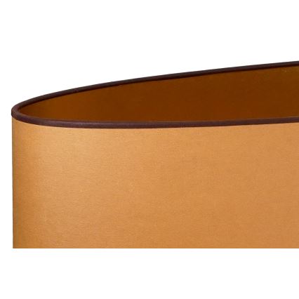 Duolla - Candeeiro de mesa OVAL VEGAN 1xE27/15W/230V diâmetro 30 cm castanho