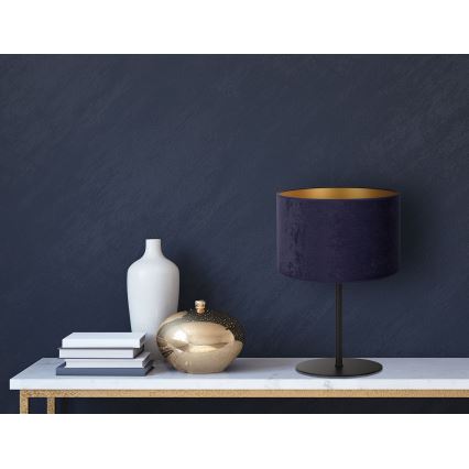 Duolla - Candeeiro de mesa ROLLER 1xE14/15W/230V diâmetro 20 cm azul/dourado