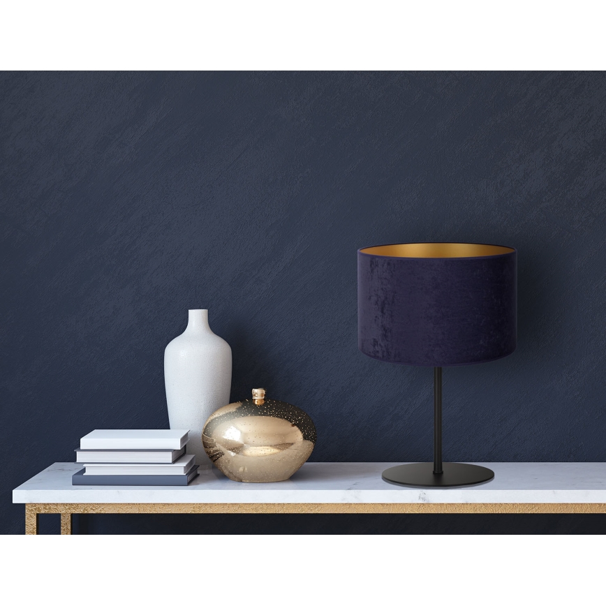 Duolla - Candeeiro de mesa ROLLER 1xE14/15W/230V diâmetro 20 cm azul/dourado