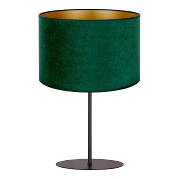 Duolla - Candeeiro de mesa ROLLER 1xE14/15W/230V diâmetro 20 cm verde escuro/dourado