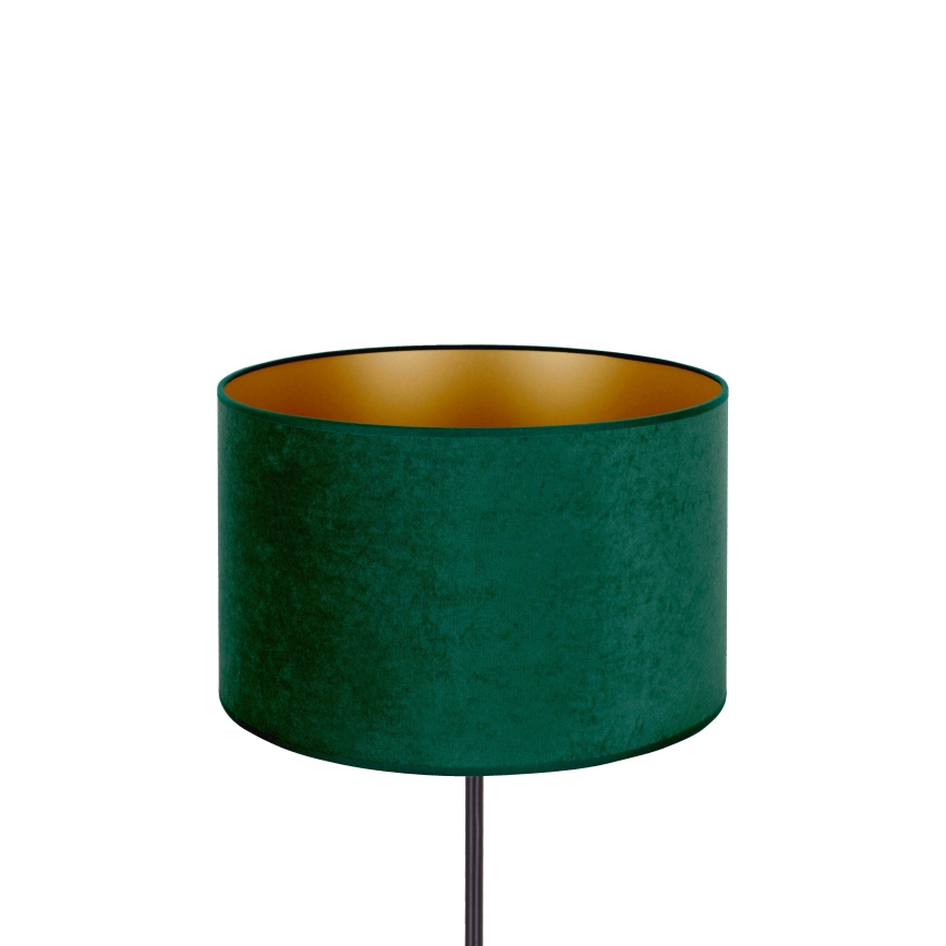 Duolla - Candeeiro de mesa ROLLER 1xE14/15W/230V diâmetro 20 cm verde escuro/dourado