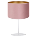 Duolla - Candeeiro de mesa ROLLER 1xE14/15W/230V rosa/dourado