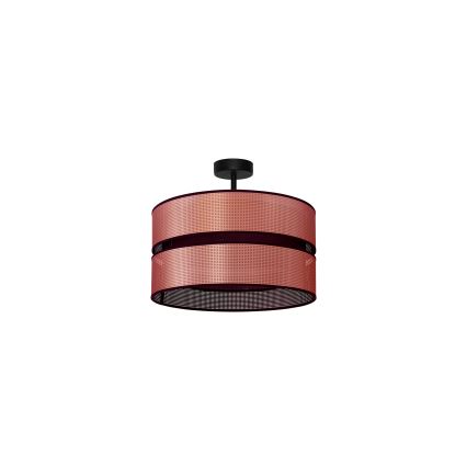 Duolla - Candeeiro integrado COPPER SHINY 1xE27/15W/230V diâmetro 40 cm cobre/preto