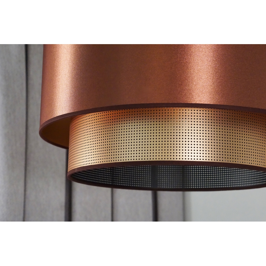 Duolla - Candeeiro integrado COPPER SHINY 1xE27/15W/230V diâmetro 45 cm cobre
