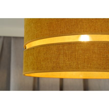 Duolla - Candeeiro integrado DOUBLE 1xE27/15W/230V diâmetro 40 cm laranja