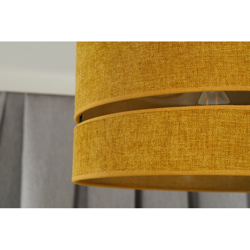 Duolla - Candeeiro integrado DOUBLE 1xE27/15W/230V diâmetro 40 cm laranja