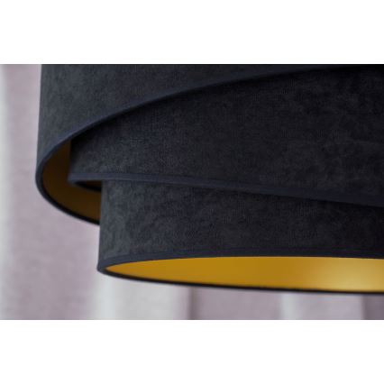 Duolla - Candeeiro integrado KOBO 1xE27/15W/230V diâmetro 45 cm preto