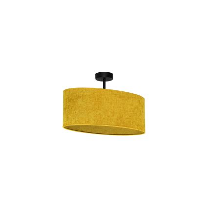 Duolla - Candeeiro integrado OVAL 1xE27/15W/230V castanho