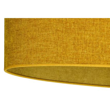 Duolla - Candeeiro integrado OVAL 1xE27/15W/230V castanho