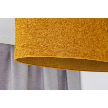 Duolla - Candeeiro integrado OVAL 2xE27/15W/230V castanho