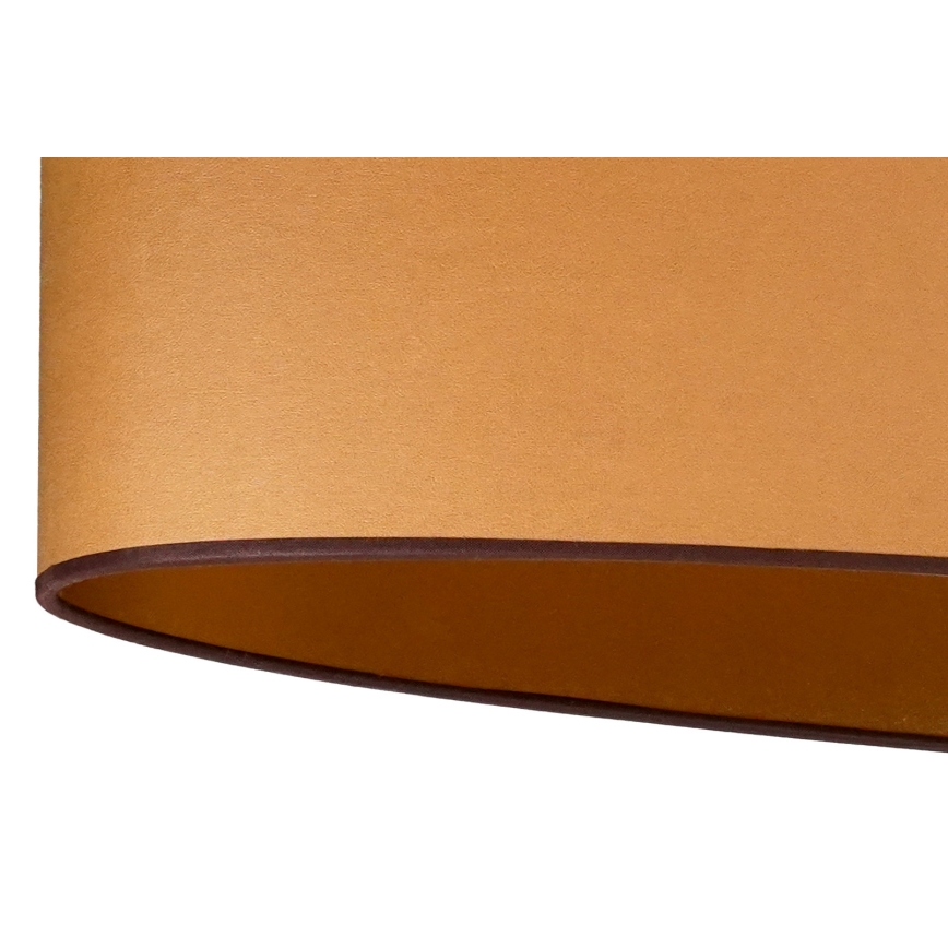 Duolla - Candeeiro integrado OVAL VEGAN 2xE27/15W/230V castanho