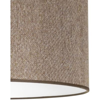 Duolla - Candeeiro integrado ROLLER ECO RECYCLING 1xE27/15W/230V diâmetro 45 cm castanho