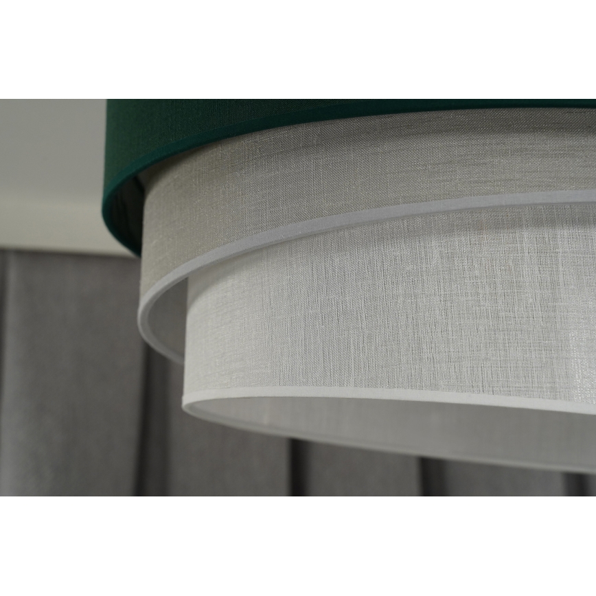 Duolla - Candeeiro integrado TRIO 1xE27/15W/230V diâmetro 45 cm verde/cinzento/branco