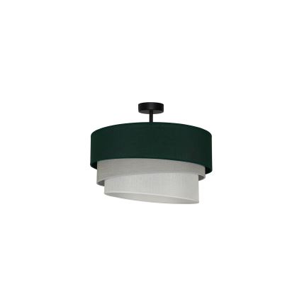 Duolla - Candeeiro integrado TRIO 1xE27/15W/230V diâmetro 45 cm verde/cinzento/branco