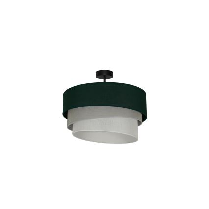 Duolla - Candeeiro integrado TRIO 1xE27/15W/230V diâmetro 45 cm verde/cinzento/branco