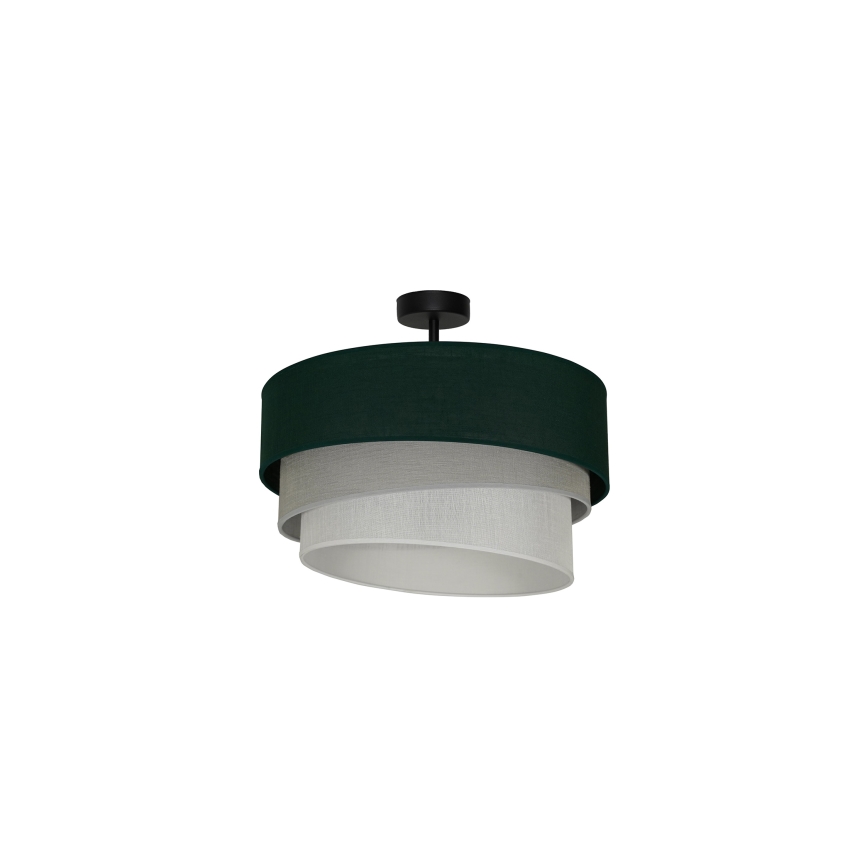 Duolla - Candeeiro integrado TRIO 1xE27/15W/230V diâmetro 45 cm verde/cinzento/branco