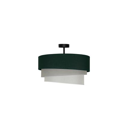 Duolla - Candeeiro integrado TRIO 1xE27/15W/230V diâmetro 45 cm verde/cinzento/branco