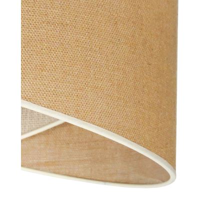 Duolla - Candeeiro integrado YUTE CELLO 1xE27/15W/230V diâmetro 45 cm castanho/cinzento